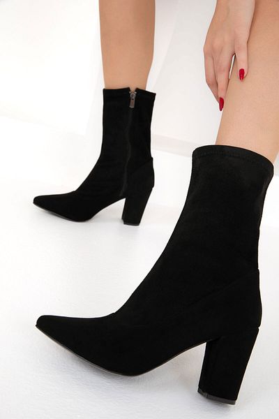 SOHO Schwarze Damenstiefel aus Wildleder – Modell 19709 Bootie