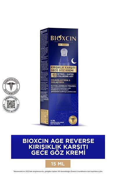Bioxcin Age Reverse Eye Cream - 15 ML, 10% Retinol, Caffeine and Plump Firmness