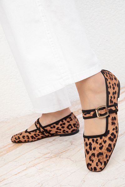SOHO Ballerinas für Damen mit Leopardenmuster – Modell 19722