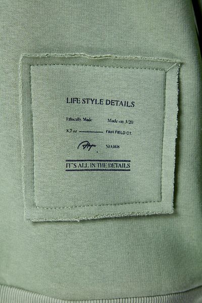 Trendyol Collection Mint Silný fleece Uvnitř Potištěný Uvolněný/pohodlný střih Pletená mikina s kapucí TWOAW23SW00430