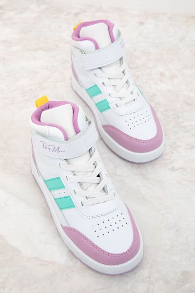 SOHO 19759 Model bílo-lilac-zelených dětských tenisek