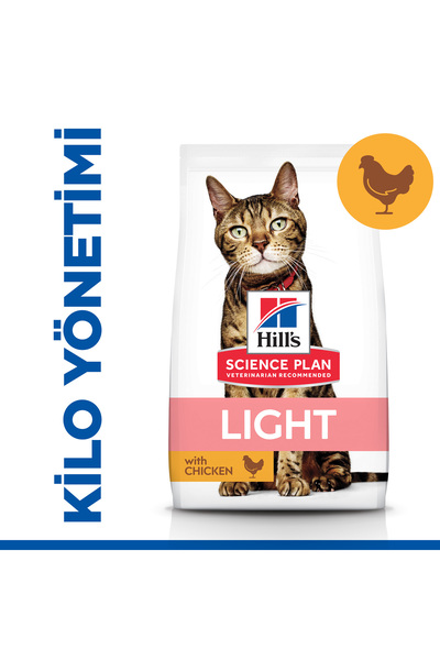 Hill's SCIENCE PLAN Light Tavuklu Yetişkin Kedi Maması 1.5 Kg