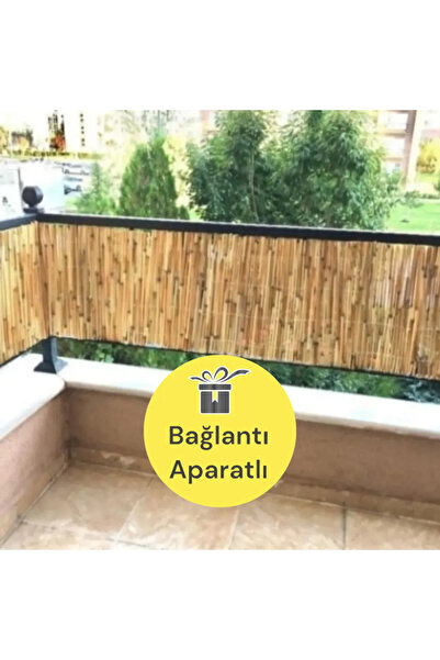Greenosier 80 Cm X5 M. Kamış Hasır Bambu Çit Bahçe Çiti Balkon Çiti Dekorasyon