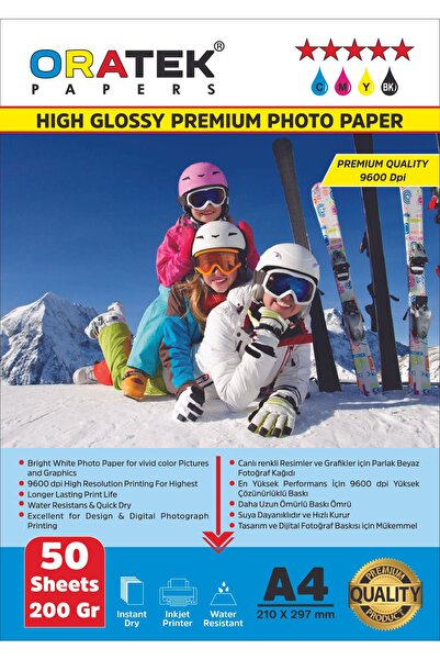 ORATEK Papiri Premium Glossy A4 foto papir za Epson štampače 200 gr. 50 listova