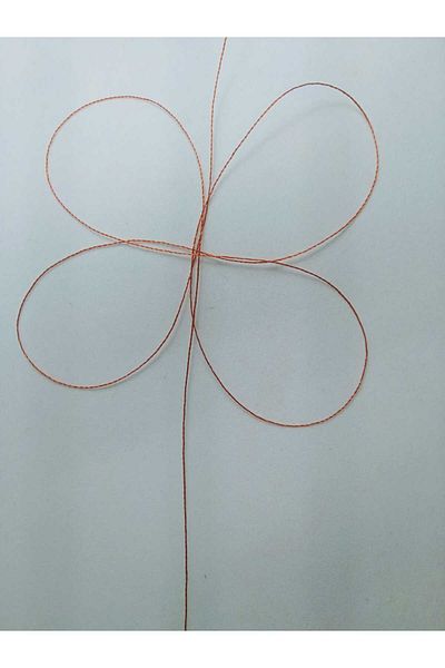 Eskişehir hobi sanat 0,2 mm 30 μέτρα κορδόνι προσευχής Πλακάκι κόκκινο χρώμα (πιο λεπτό κορδόνι προσευχής)