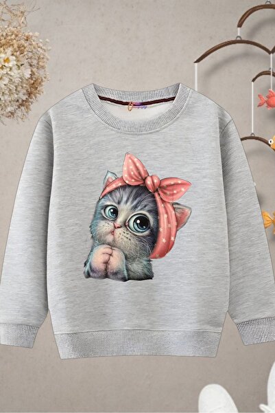 oneagılyazı Sweatshirt sa štampanim uzorkom i okruglim izrezom