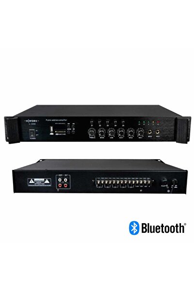 Nwork L-1000 100W 5 ZONE HAT TRAFOLU MİKSER AMPLİFİKATÖR