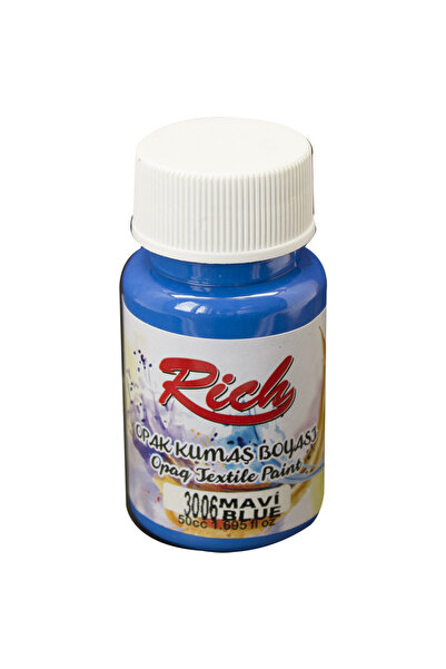 Rich Kumaş Boyası Opak 50 cc Mavi 3006