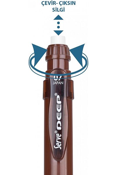 Serve Deep Natural Colors 0.7mm Mechanical Pencil - Earth Brown
