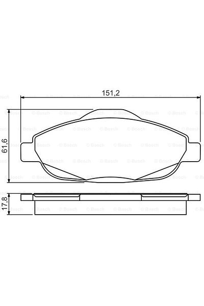 Bosch Peugeot 308 and 3008 Front Disc Pad