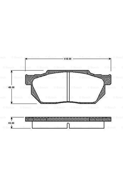 Bosch Honda Civic Iv and Accord Iv Front Disc Pad