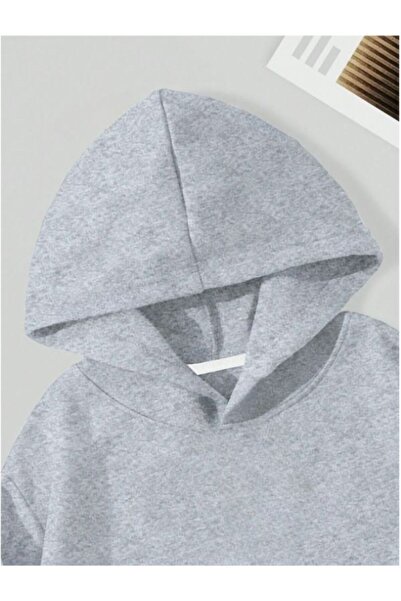 MOONBULL Fleece Hooded Crop Women's Sweatshirt