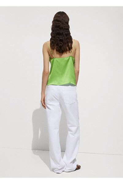 MANGO Woman Μπλούζα με σατέν λουράκι