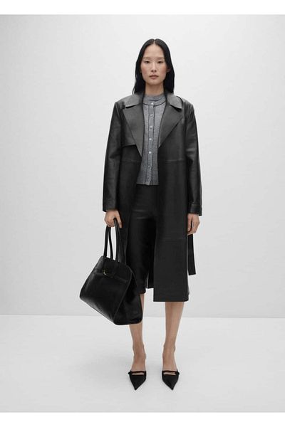 MANGO Woman Decorative Stitched Wool Cardigan