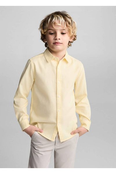 MANGO Kids Baumwollhemd mit normaler Passform
