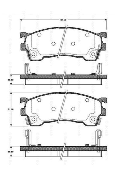 Bosch Disk Balata Mazda 323, 626 Ön -