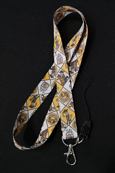 Apptakı Desenli Yaka Kartı Aksesuar Boyun İpi Boyun Aski İpi Telefon Askısı -...