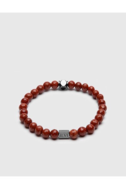 İLVİ Kasane Erkek Bileklik Kiremit Doğal Taş