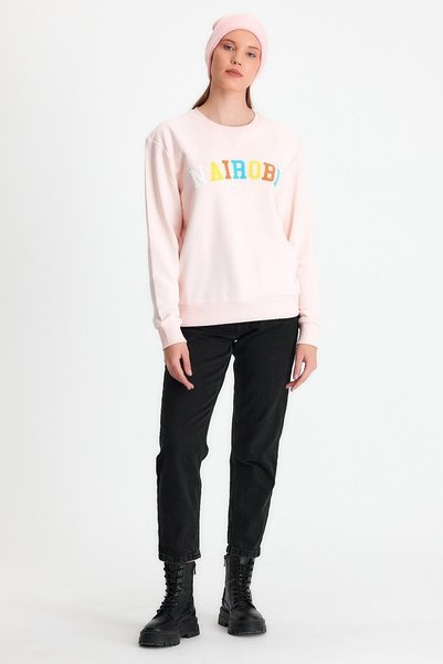 ALDAGÖR Women's Special Design Printed Sweatshirt