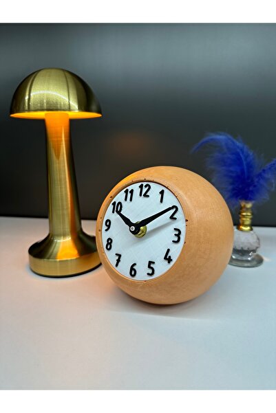 TORNADO DİZAYN Beton Masa Saati Bubble Saat Sessiz Mekanizmalı