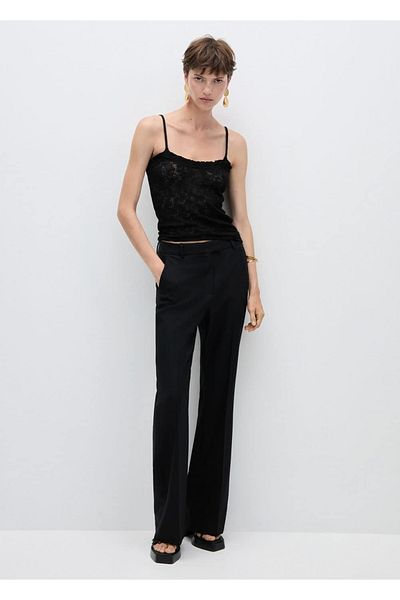 MANGO Woman Hole Detailed Knitted Blouse