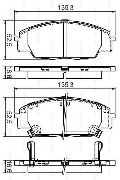 Bosch Honda S200-Typer Front Pad Disc