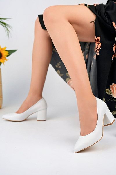 ERNİLA Ernila Genuine Leather Women's Stiletto - Low Heel