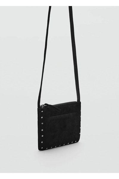 MANGO Kids Geanta din piele cu capse