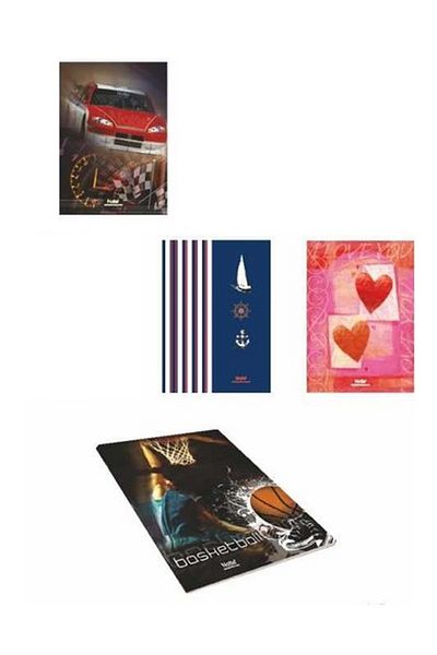 dudeepet 12 High School Notebook 40/4 Sheets Checkered