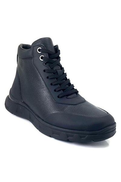 Libero 4884 Daily Genuine Leather Zippered Men's Boots-black