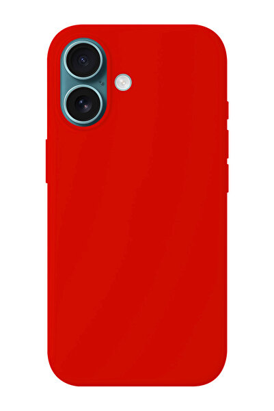 shoptocase iPhone 16 PLUS Uyumlu İçi Süet Dışı Silikon Lansman Telefon Kılıfı