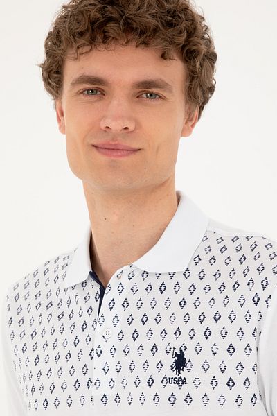 U.S. Polo Assn. Ανδρικό μπλουζάκι Polo Neck με κανονική εφαρμογή 50288482 -vr013