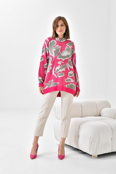 FTZ WOMEN Women's Knitwear Tunic Fuchsia 20573