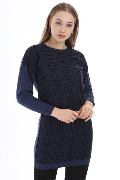 FTZ Γυναικείο τουνίκ με σχέδιο Indigo 21-1236