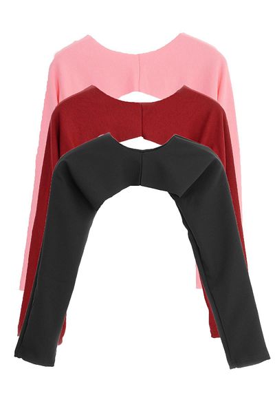 PİNKMARK PINKMARK Γυναικεία - Φορεμένα σε εσωτερικό Hijab Ροζ Μαύρο Βουργουνδία Μπλούζα Bolero Σετ 3 τεμαχίων MCPMBL25665
