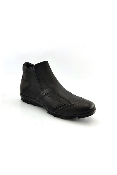Fosco 3532 Genuine Leather Casual Men's Boots-black
