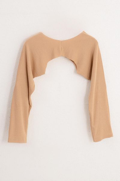 PİNKMARK PINKMARK Γυναικεία - Μπεζ και Ναυτικό Μπλούζα Bolero 2 συσκευασιών, Hijab με εσωτερική χρήση MCPMBL25616