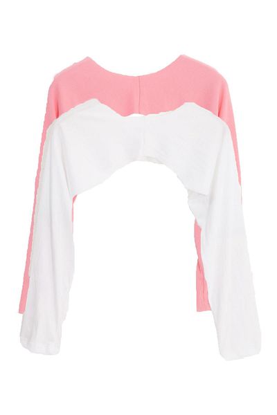 PİNKMARK Pinkmark Women's - Thin Wearing Testeur Pink White 2 Pack Bolero Blouse Oversleeve Mcpmbl25639