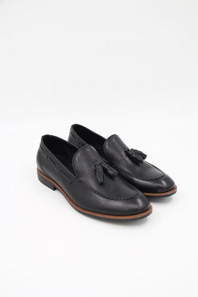 Freefoot 20753 Men's Tassel Shoes - Black