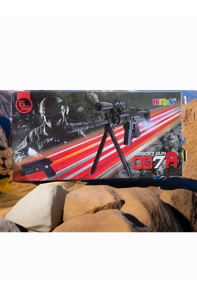 Genel Markalar Kıds Oyuncak Boncuk Atan Silah M416 Ayaklı Sniper ve Lazer Tabanca 6MM  Airsoft 007A