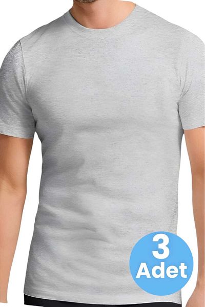 Uniquetrenders Men's Crew Neck Cotton 3-Piece Undershirt