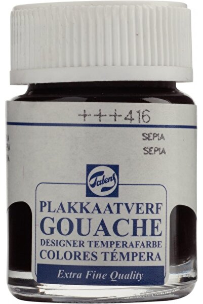 Talens Gouache Jar 16ml Guaj Boya Sepıa / 416