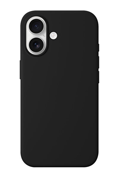 shoptocase iPhone 16 Uyumlu İçi Süet Dışı Silikon Lansman Telefon Kılıfı