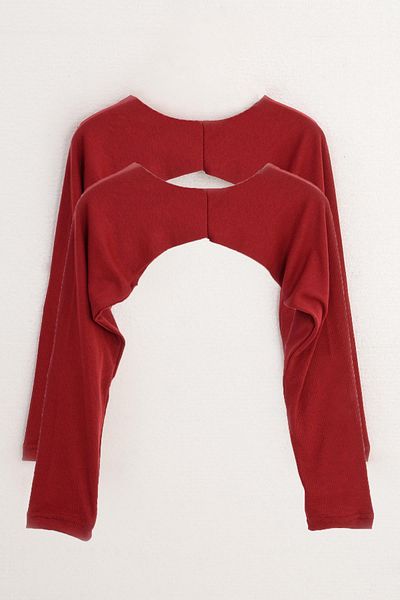 PİNKMARK Pinkmark Women's Inner Weared Teseture Claret Red 2-Pack Bolero Bluz Sleeve Mcpmbl25610