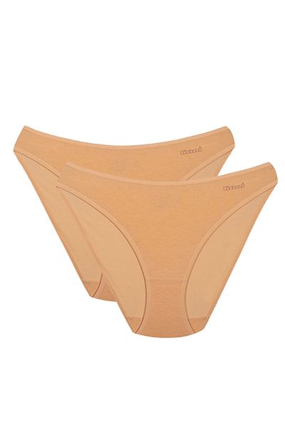 Kom Lycra Combed Cotton Compact Γυναικεία Σλιπ - Συσκευασία των 2