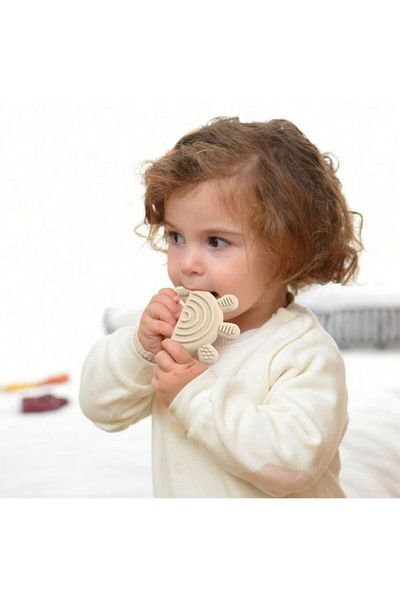 Moory Silicone Sensory Teether - Easy to Grip Teether - Chewing Tube - Nutrition