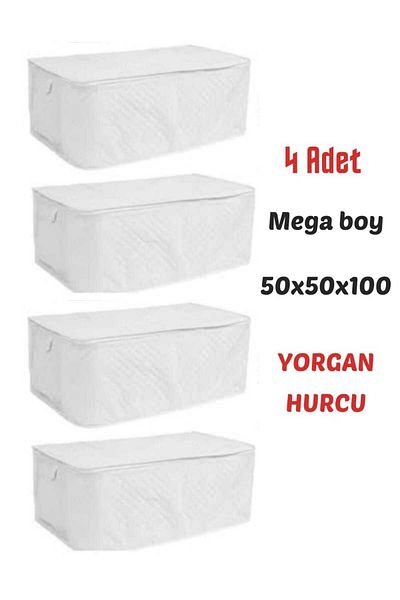 AYHOME 4 Pieces of Dowry Bowl Large Size Quilt Slab Blanket Pillow Bag White Color 100 X 50 X 50 Cm Size