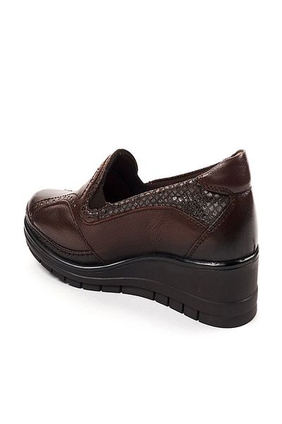 Forelli Mımoza-h Comfort Women's Leather Shoes Brown