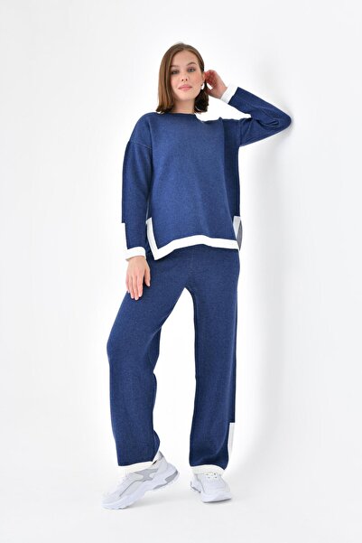 FTZ WOMEN Costum dublu cu dungi Ftz pentru femei Indigo 20631