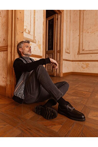 İLVİ Tapio Hakiki Deri Erkek Siyah Bot